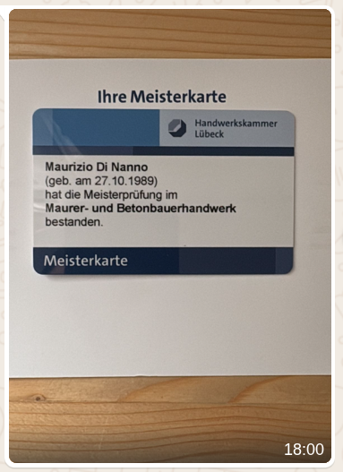 Meisterkarte von Maurizio Di Nanno